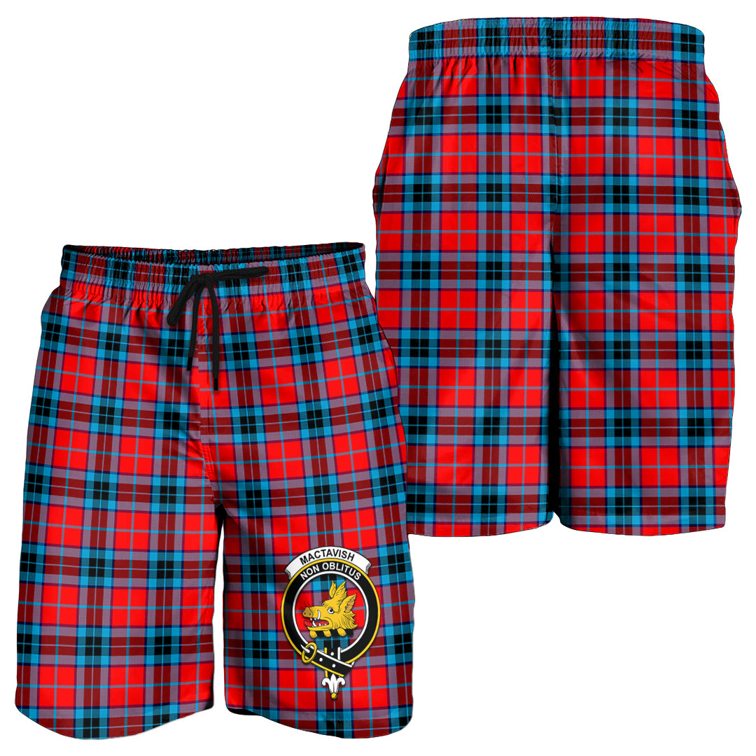 mactavish-modern-tartan-mens-shorts-with-family-crest