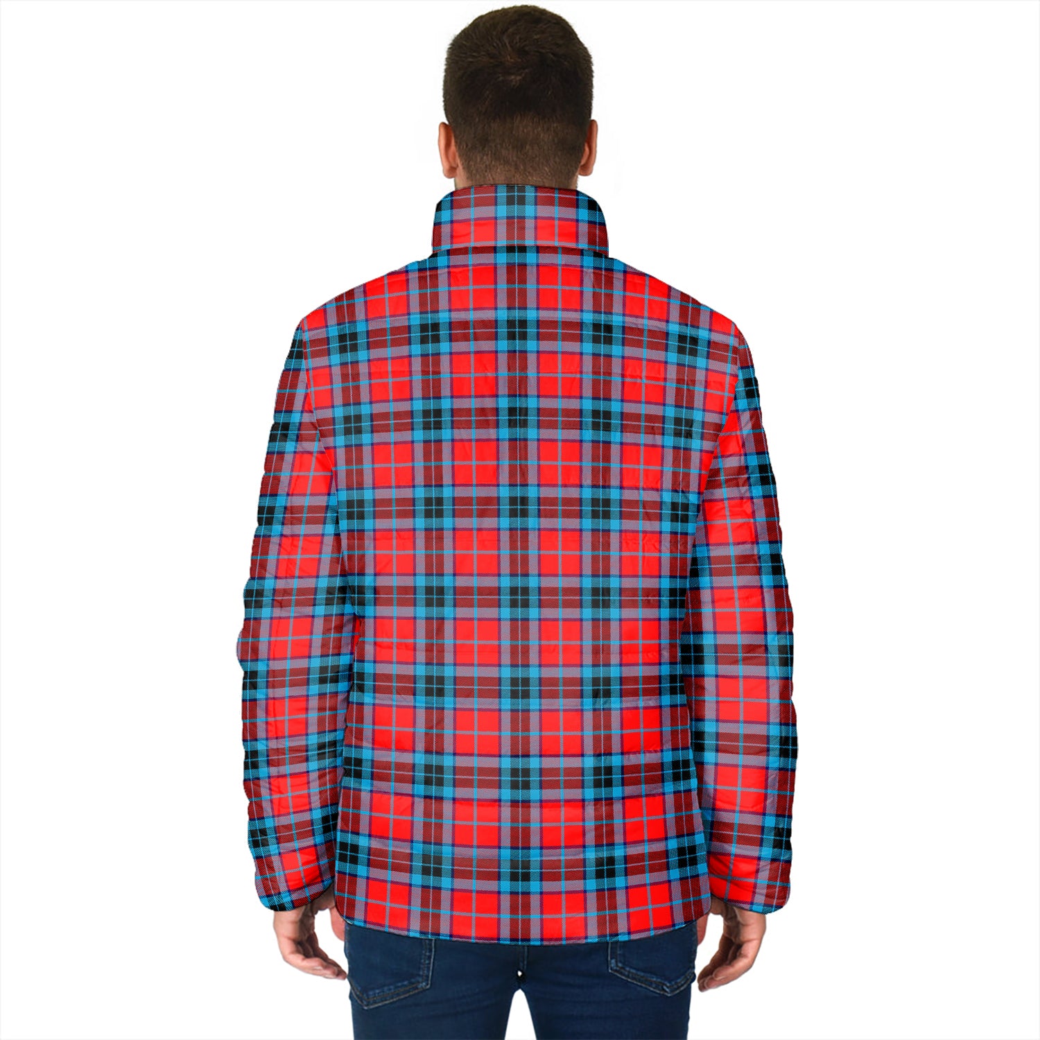 MacTavish (McTavish) Tartan Padded Jacket with Family Crest - Tartan Vibes Clothing