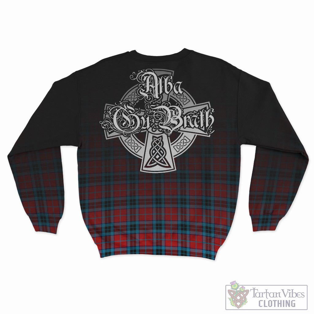 Tartan Vibes Clothing MacTavish Modern Tartan Sweatshirt Featuring Alba Gu Brath Family Crest Celtic Inspired