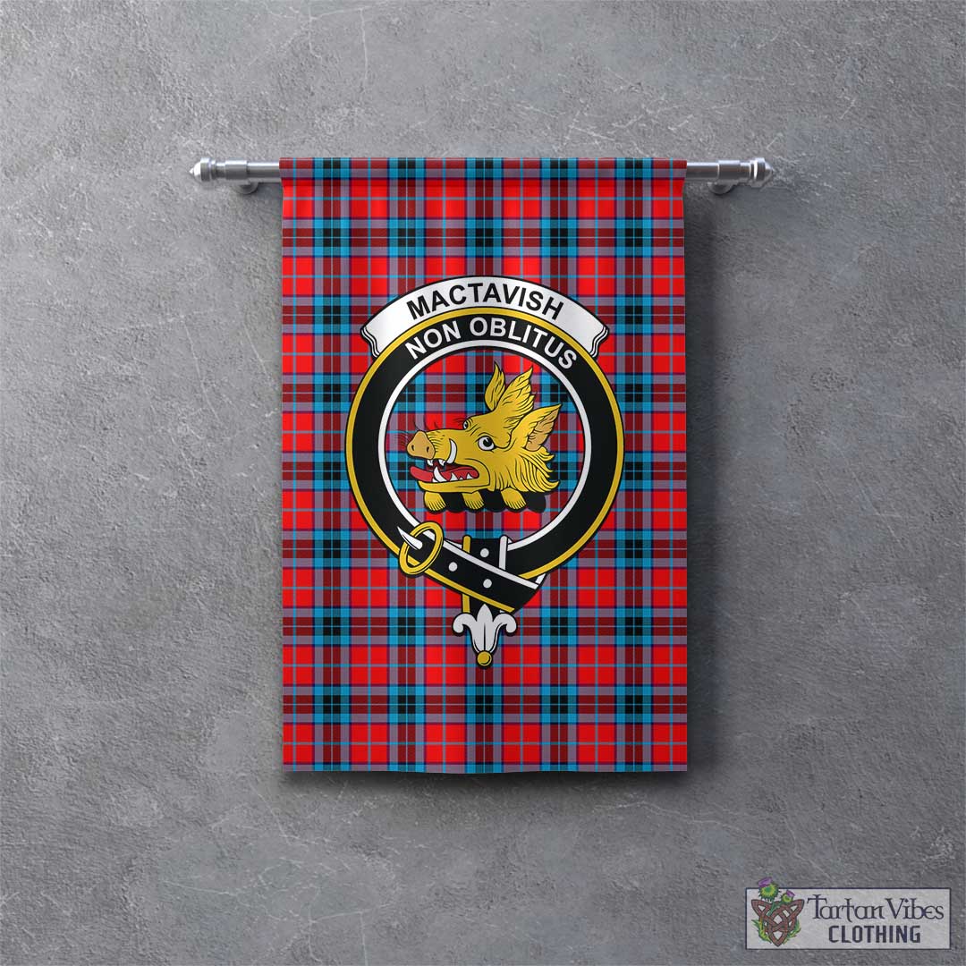 MacTavish Modern Tartan Gonfalon, Tartan Banner with Family Crest ...