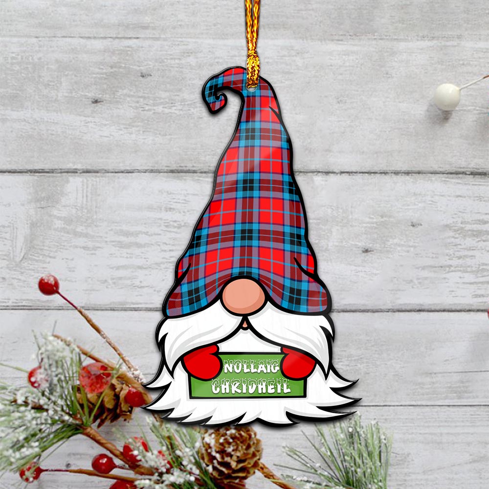 MacTavish (McTavish) Gnome Christmas Ornament with His Tartan Christmas Hat - Tartan Vibes Clothing