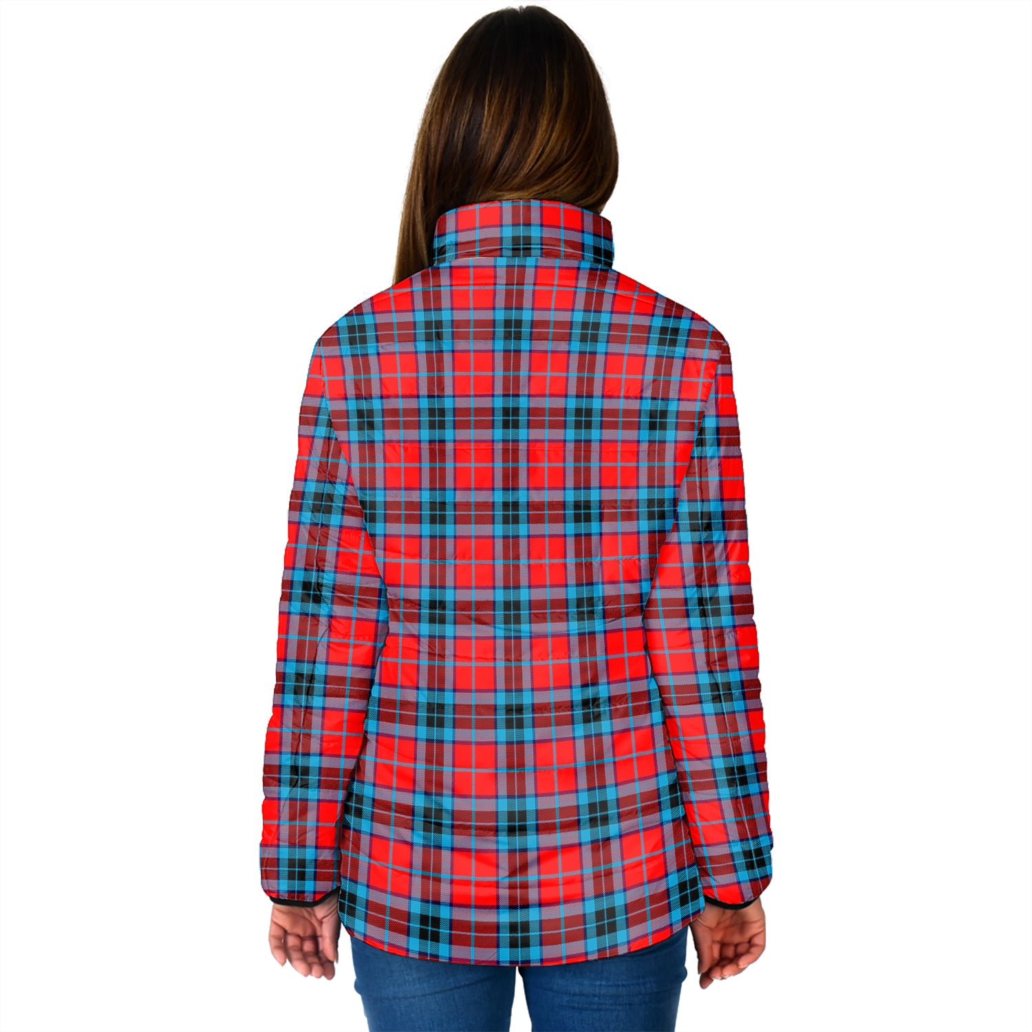 MacTavish (McTavish) Tartan Padded Jacket with Family Crest - Tartan Vibes Clothing