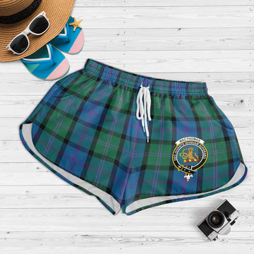 MacThomas (McThomas) Tartan Womens Shorts with Family Crest