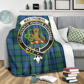 MacThomas (McThomas) Tartan Blanket with Family Crest X-Large 59 x 79 inches 150 x 200 cm - Tartan Vibes Clothing