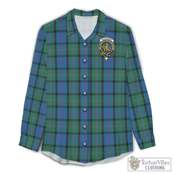 MacThomas (McThomas) Tartan Women's Casual Shirt with Family Crest