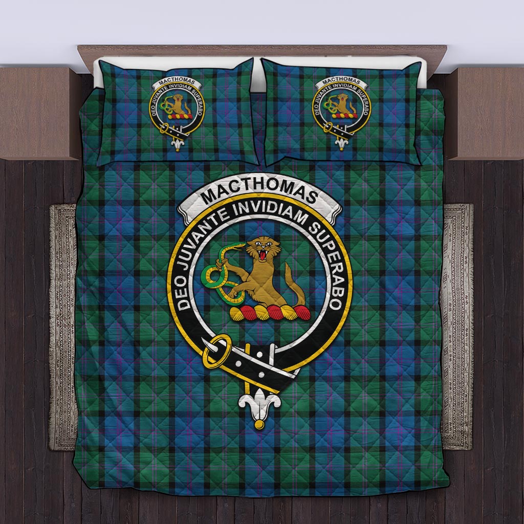MacThomas (McThomas) Tartan Quilt Bed Set with Family Crest King - Tartan Vibes Clothing
