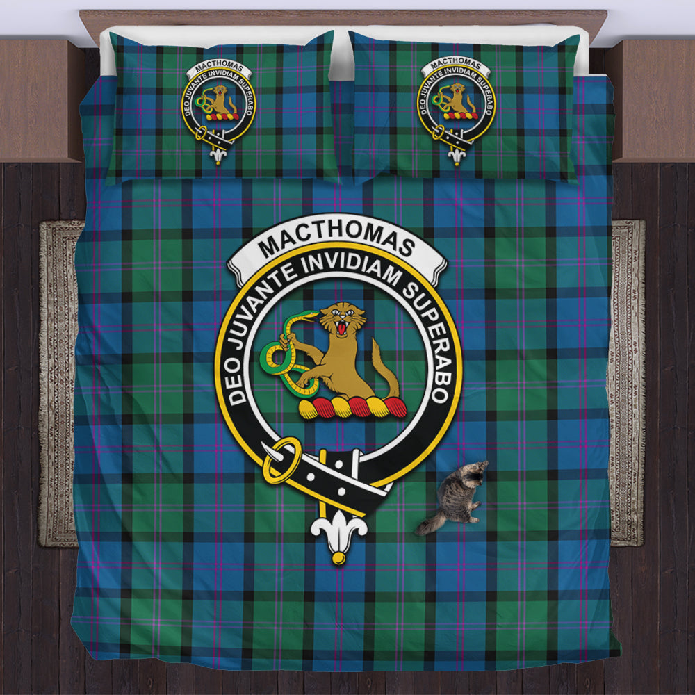 MacThomas (McThomas) Tartan Bedding Set with Family Crest UK Bedding Set - Tartan Vibes Clothing