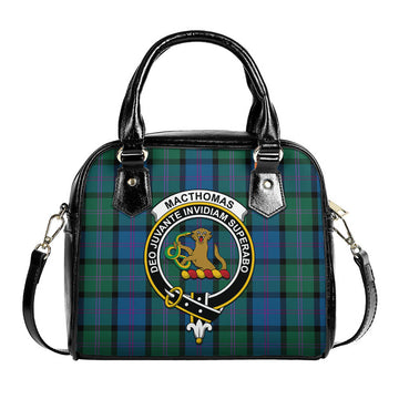 MacThomas (McThomas) Tartan Shoulder Handbags with Family Crest One Size 9*21*24 cm (3.54*8.27*9.45 inches) - Tartan Vibes Clothing