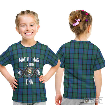 MacThomas (McThomas) Tartan Kid T-Shirt with Family Crest DNA In Me Style - Tartan Vibes Clothing