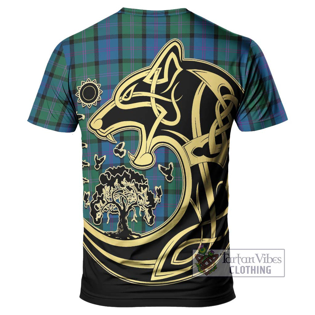 MacThomas (McThomas) Tartan T-Shirt with Family Crest Celtic Wolf Style - Tartan Vibes Clothing