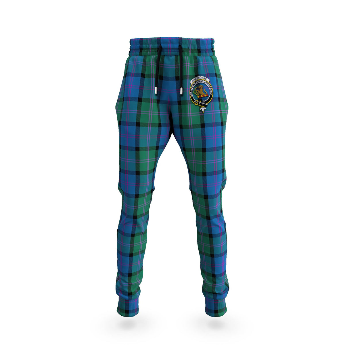 MacThomas (McThomas) Tartan Joggers Pants with Family Crest 5XL - Tartan Vibes Clothing