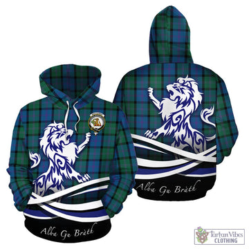 MacThomas (McThomas) Tartan Hoodie with Alba Gu Brath Regal Lion Emblem - Tartan Vibes Clothing