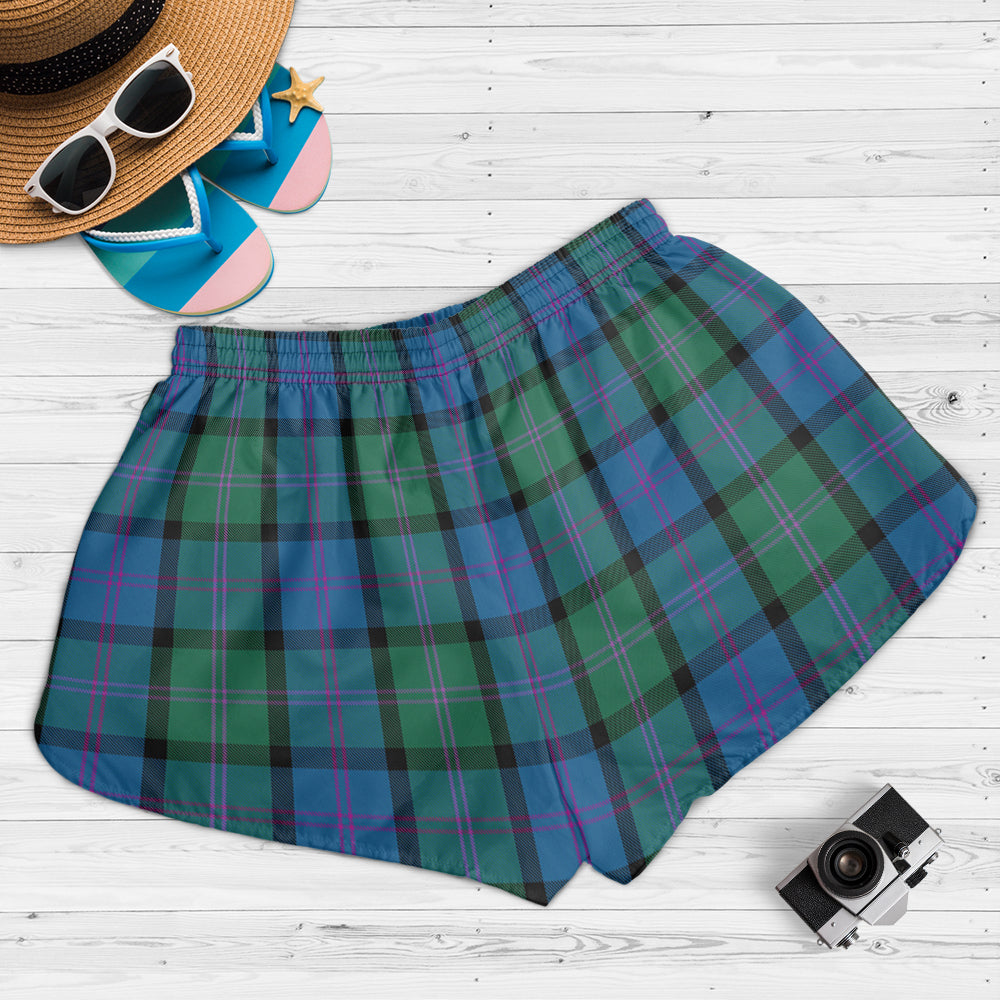 macthomas-tartan-womens-shorts-with-family-crest