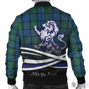MacThomas (McThomas) Tartan Bomber Jacket with Alba Gu Brath Regal Lion Emblem - Tartan Vibes Clothing