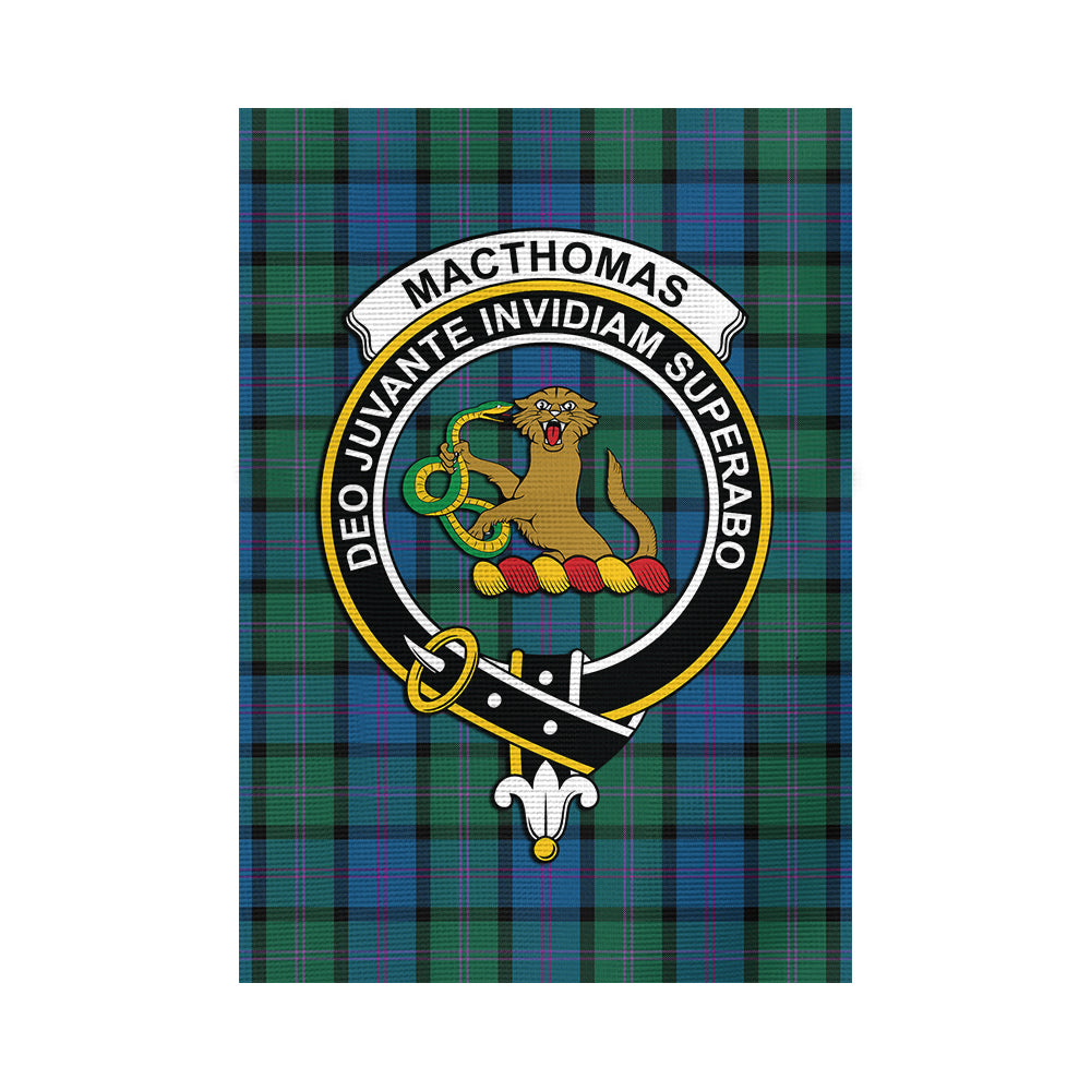 MacThomas (McThomas) Tartan Garden Flag with Family Crest - Tartan Vibes Clothing
