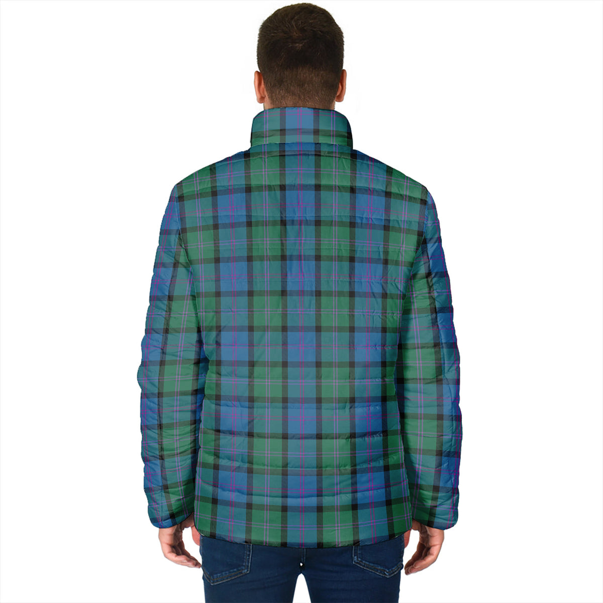 MacThomas (McThomas) Tartan Padded Jacket with Family Crest - Tartan Vibes Clothing