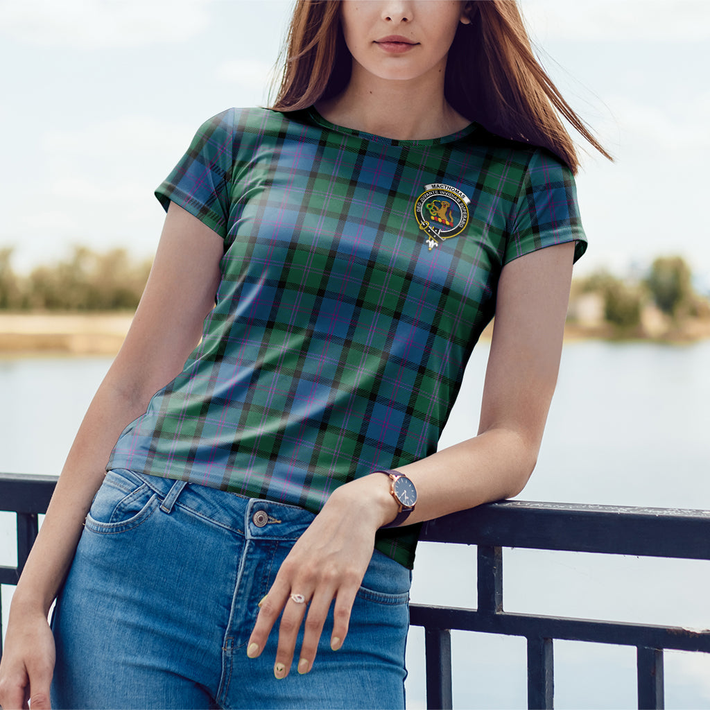 MacThomas (McThomas) Tartan T-Shirt with Family Crest - Tartan Vibes Clothing