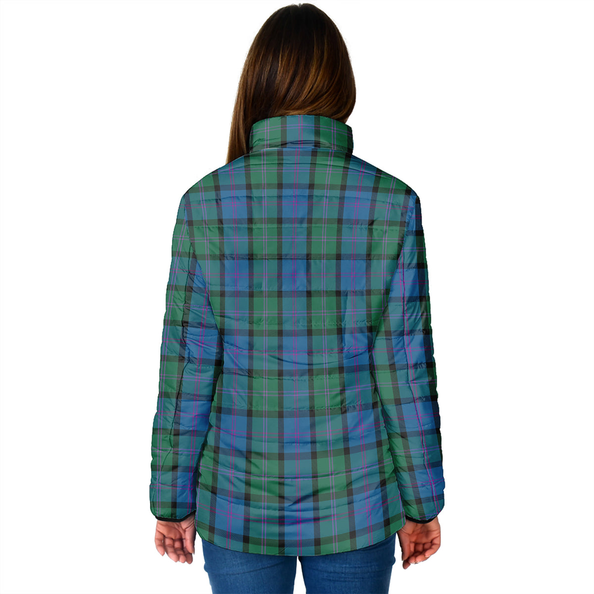MacThomas (McThomas) Tartan Padded Jacket with Family Crest - Tartan Vibes Clothing