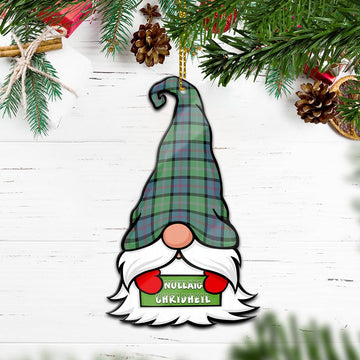 MacThomas Ancient Gnome Christmas Ornament with His Tartan Christmas Hat