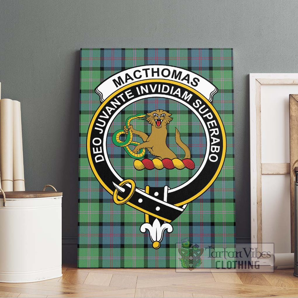 MacThomas Ancient Tartan Canvas Print Wall Art with Family Crest Without Frame - Tartan Vibes Clothing