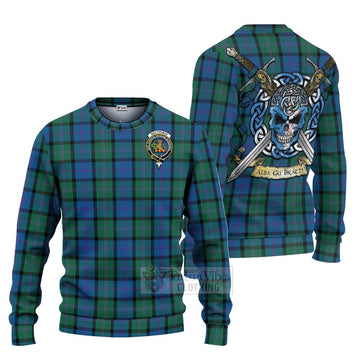 MacThomas (McThomas) Tartan Ugly Sweater with Family Crest Celtic Skull Style Unisex - Tartan Vibes Clothing