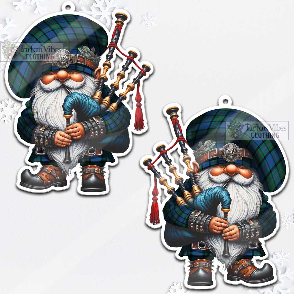 Tartan Vibes Clothing MacThomas (McThomas) Tartan Badpiper Gnome Christmas Ornament