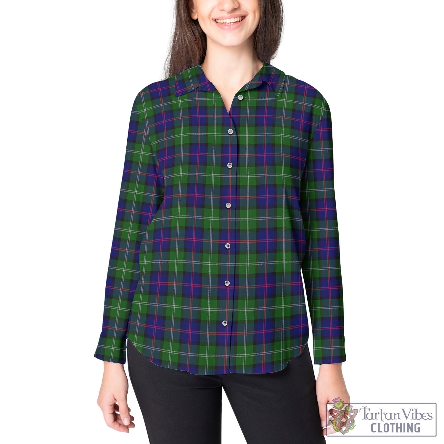 MacThomas Modern Tartan Womens Casual Shirt