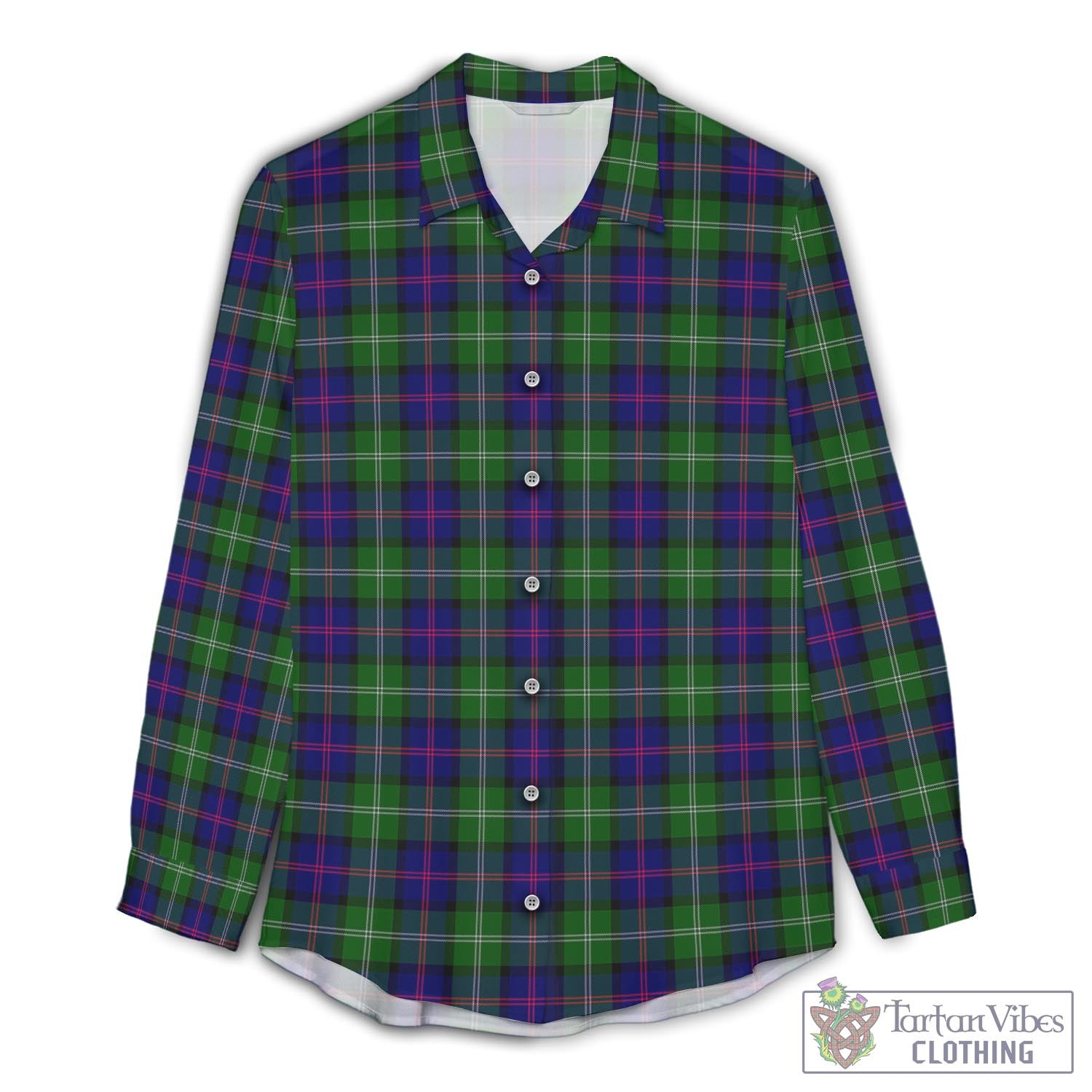 MacThomas Modern Tartan Womens Casual Shirt