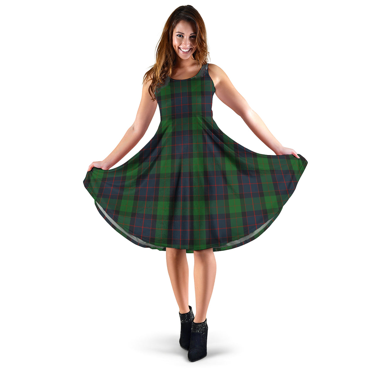 MacWilliam (McWilliam) Tartan Sleeveless Midi Womens Dress XL - Tartan Vibes Clothing