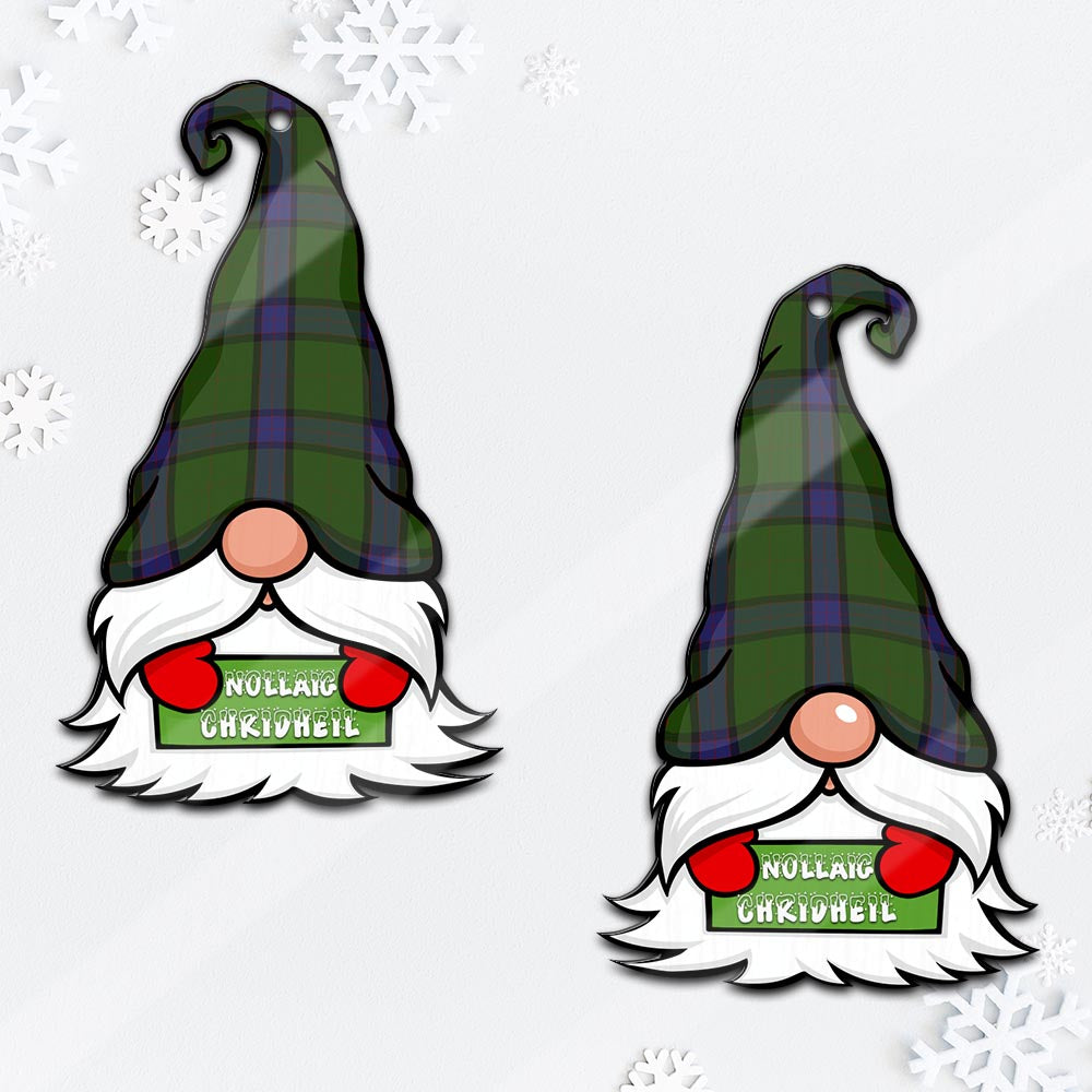 MacWilliam Hunting Gnome Christmas Ornament with His Tartan Christmas Hat - Tartan Vibes Clothing