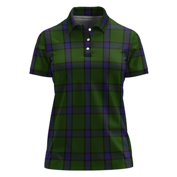 MacWilliam Hunting Tartan Polo Shirt For Women