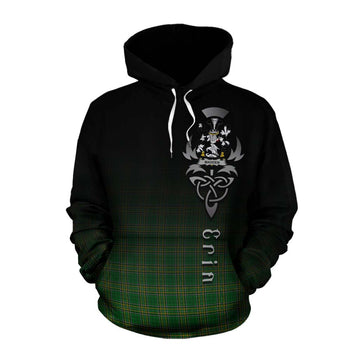 Madden Irish Clan Cotton Hoodie with Coat of Arms Erin Go Bragh Celtic Inspired Pullover Hoodie XS - Tartan Vibes Clothing