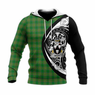Magee Irish Clan Knitted Hoodie Celtic Circle Style Unisex Knitted Pullover Hoodie - Tartan Vibes Clothing