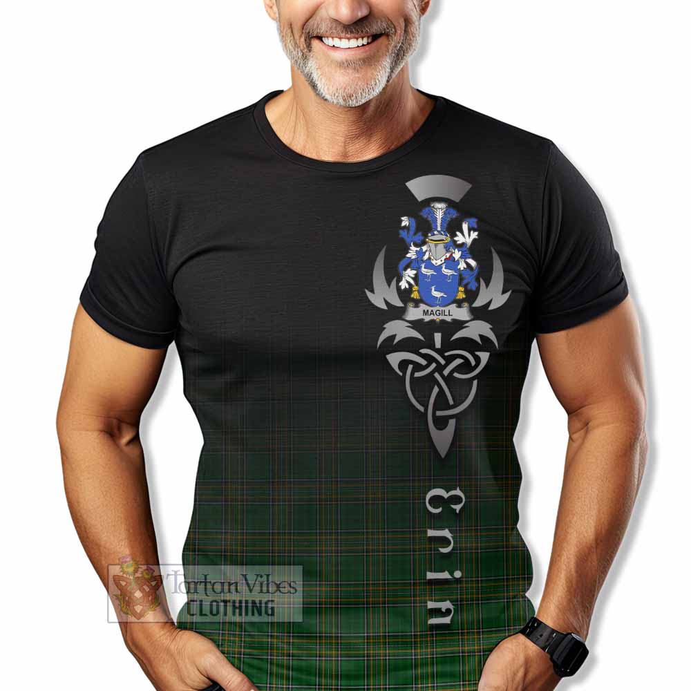 Magill Irish Clan T-Shirt with Coat of Arms Erin Go Bragh Celtic Inspired - Tartan Vibes Clothing