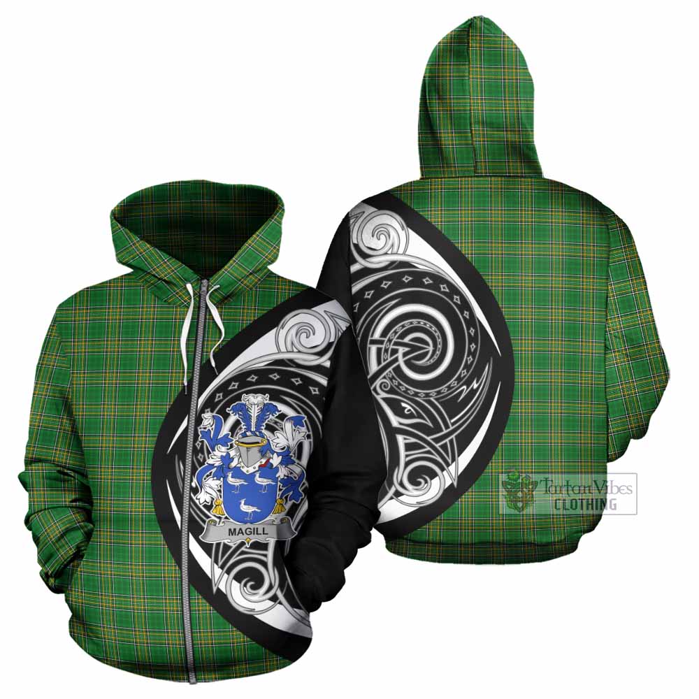Magill Irish Clan Hoodie Celtic Circle Style Zip Hoodie - Tartan Vibes Clothing