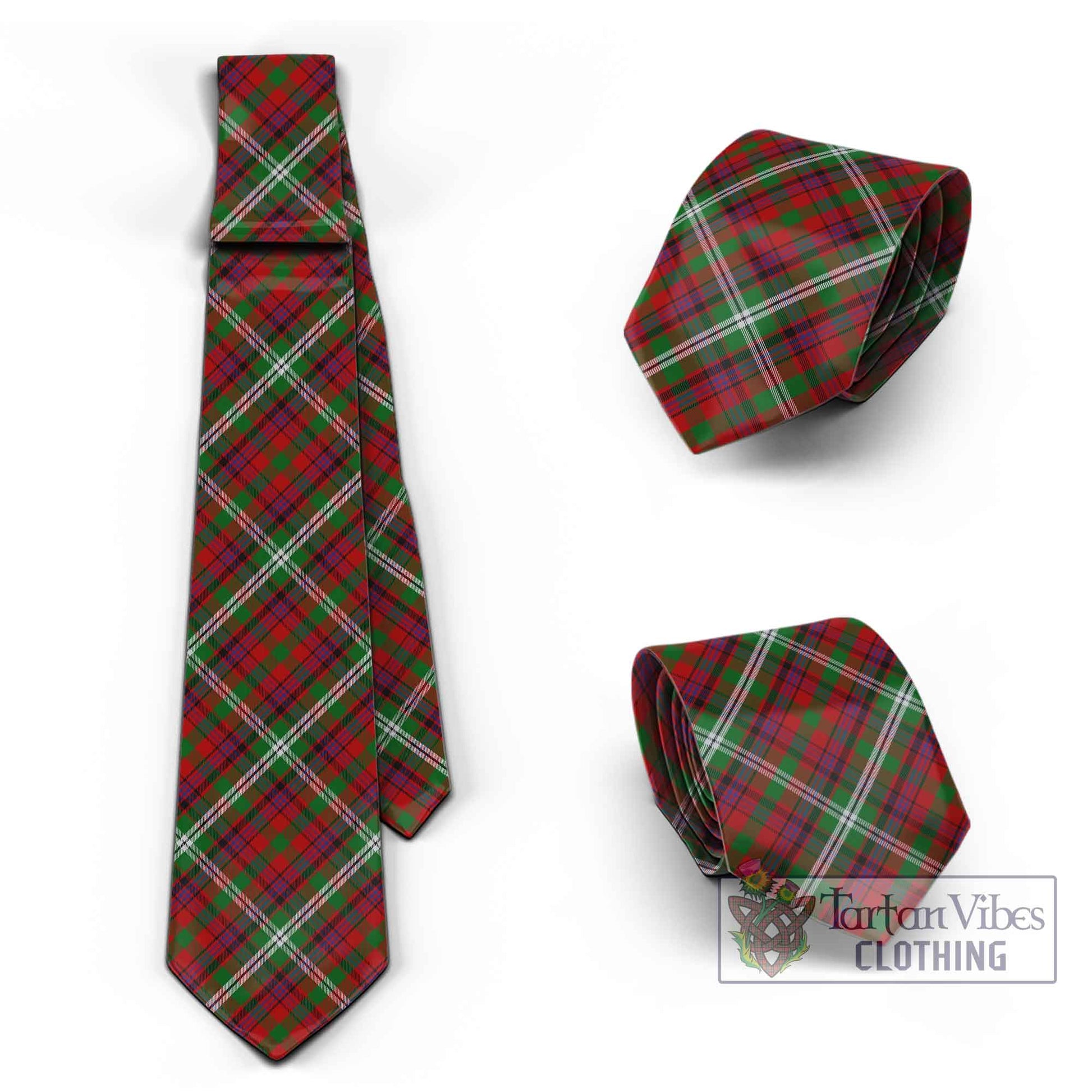 Tartan Vibes Clothing Maguire Tartan Classic Necktie Cross Style