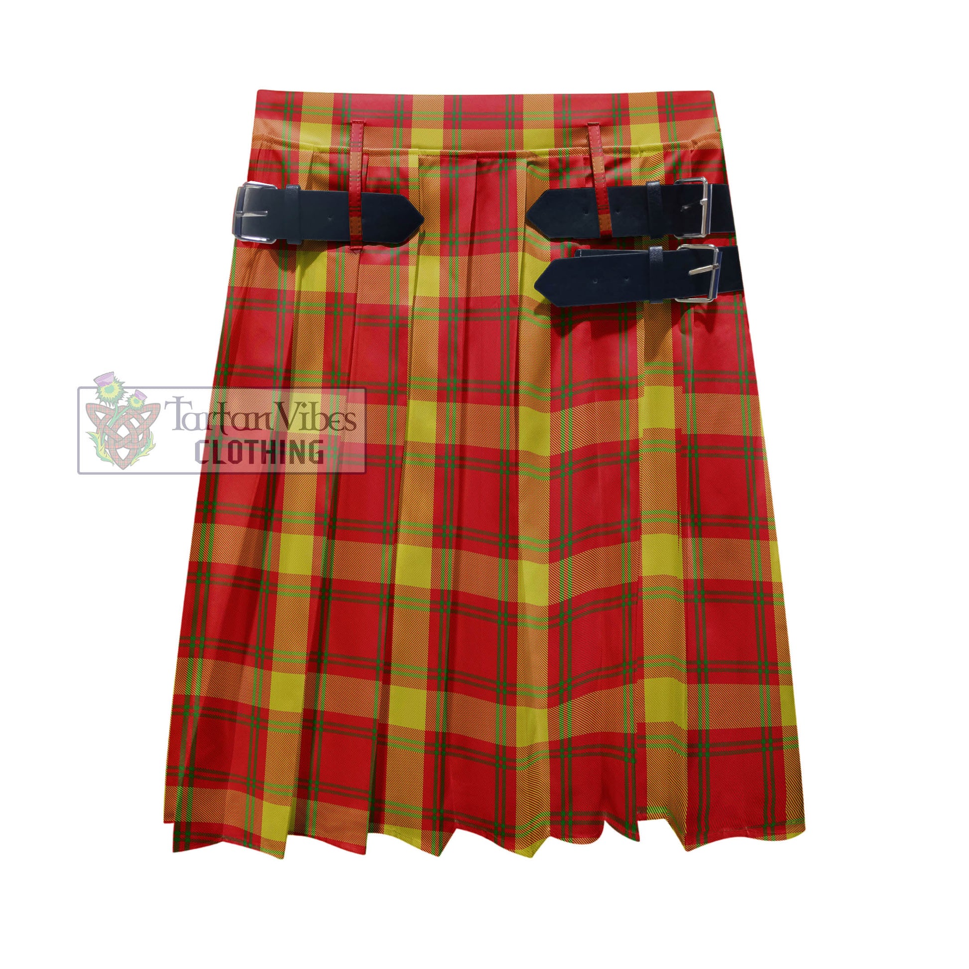 Tartan Vibes Clothing Maguire Modern Tartan Men's Pleated Skirt - Fashion Casual Retro Scottish Style