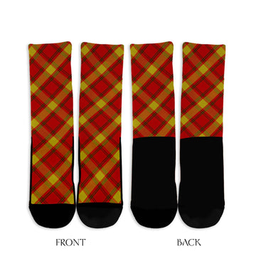 Maguire Modern Tartan Crew Socks Cross Tartan Style