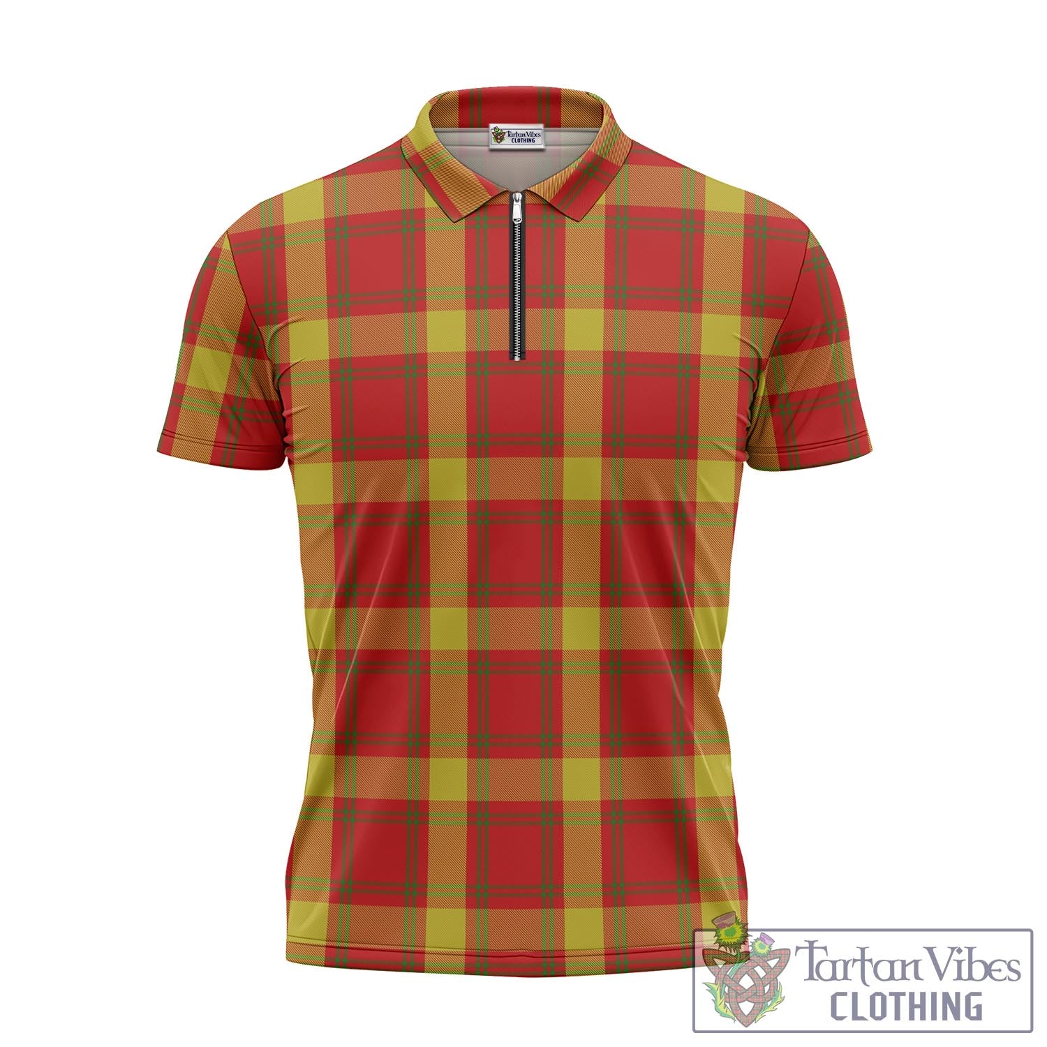 Tartan Vibes Clothing Maguire Modern Tartan Zipper Polo Shirt