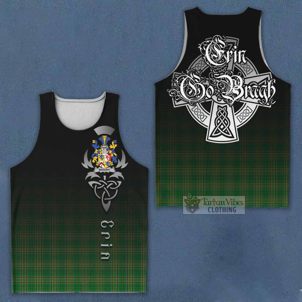 Mahony Irish Clan Men's Tank Top with Coat of Arms Erin Go Bragh Celtic Inspired - Tartan Vibes Clothing