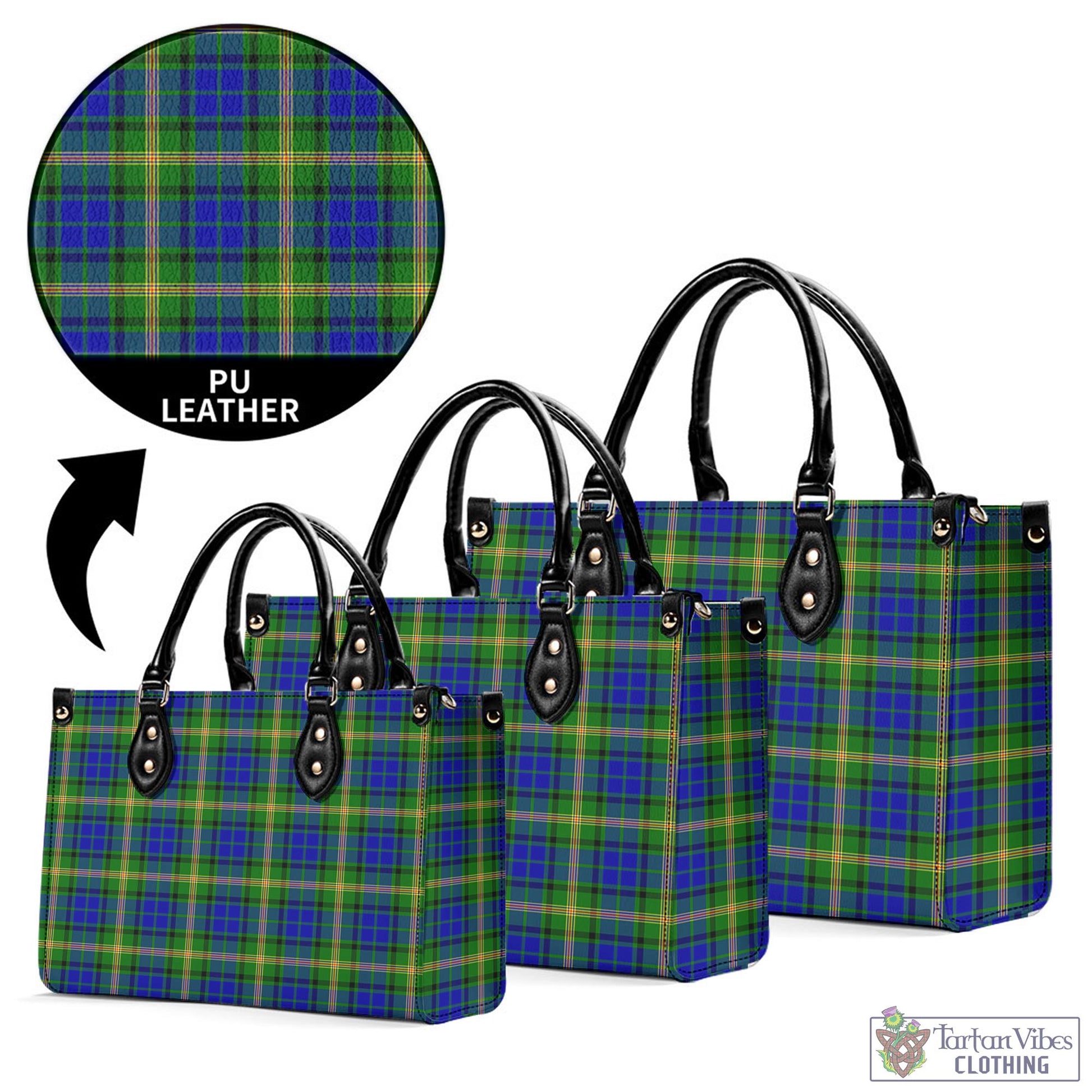 Tartan Vibes Clothing Maitland Tartan Luxury Leather Handbags