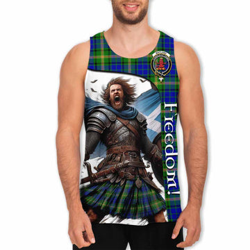 Maitland Crest Tartan Men's Tank Top Inspired by the Freedom of Scottish Warrior