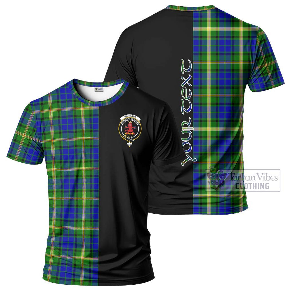 Maitland Tartan T-Shirt with Family Crest and Half Of Me Style Kid's Shirt - Tartanvibesclothing Shop