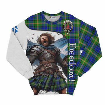 Maitland Crest Tartan Sweatshirt Inspired by the Freedom of Scottish Warrior