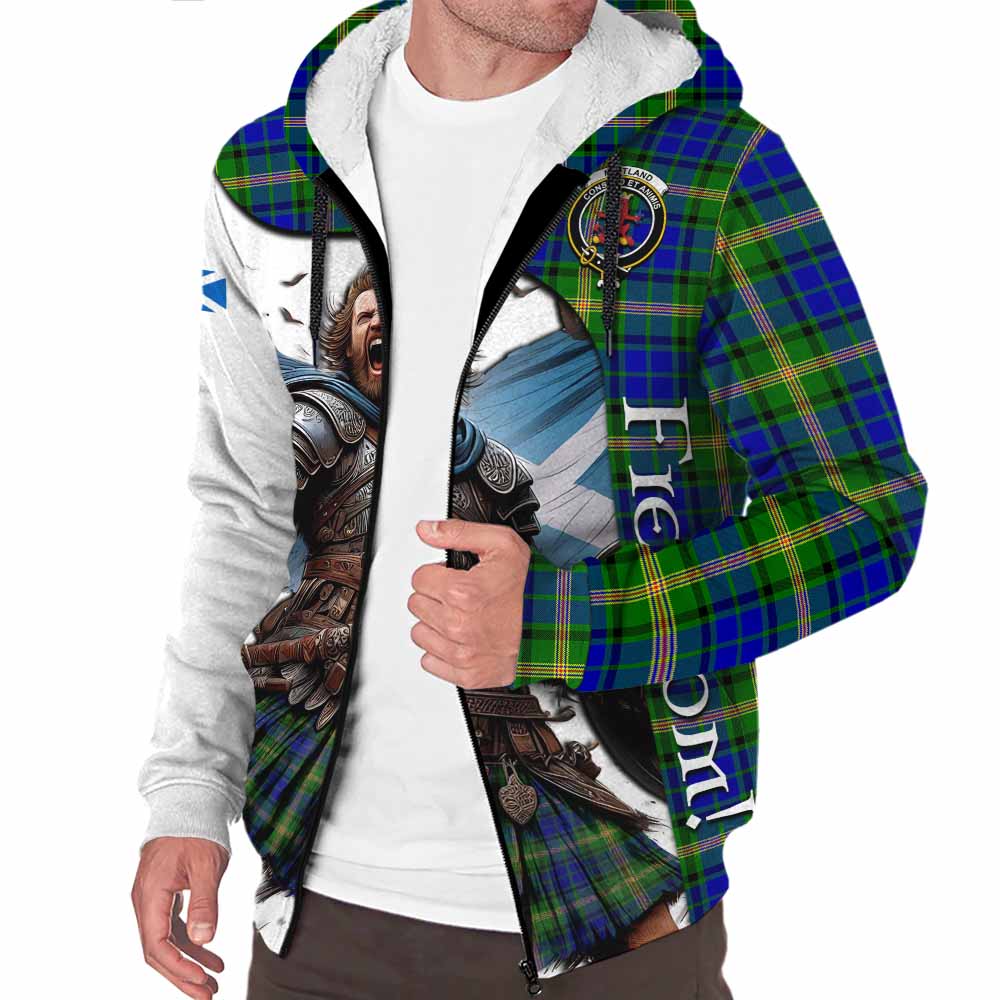 Tartan Vibes Clothing Maitland Crest Tartan Sherpa Hoodie Inspired by the Freedom of Scottish Warrior