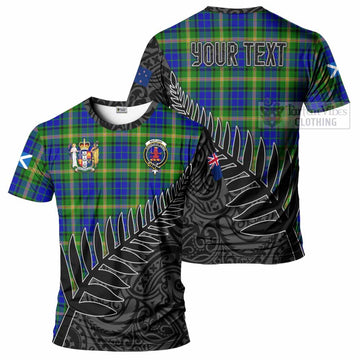 Maitland Crest Tartan T-Shirt with New Zealand Silver Fern Half Style