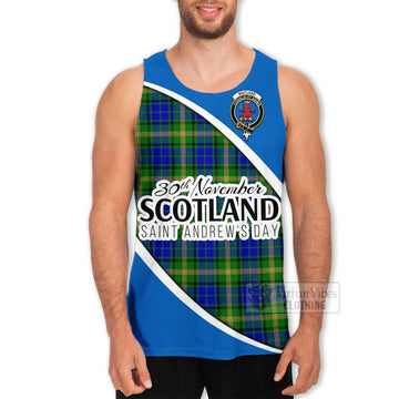 Maitland Family Crest Tartan Men's Tank Top Celebrate Saint Andrew's Day in Style