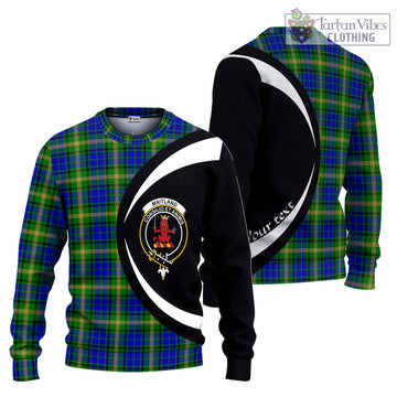 Maitland Tartan Ugly Sweater with Family Crest Circle Style