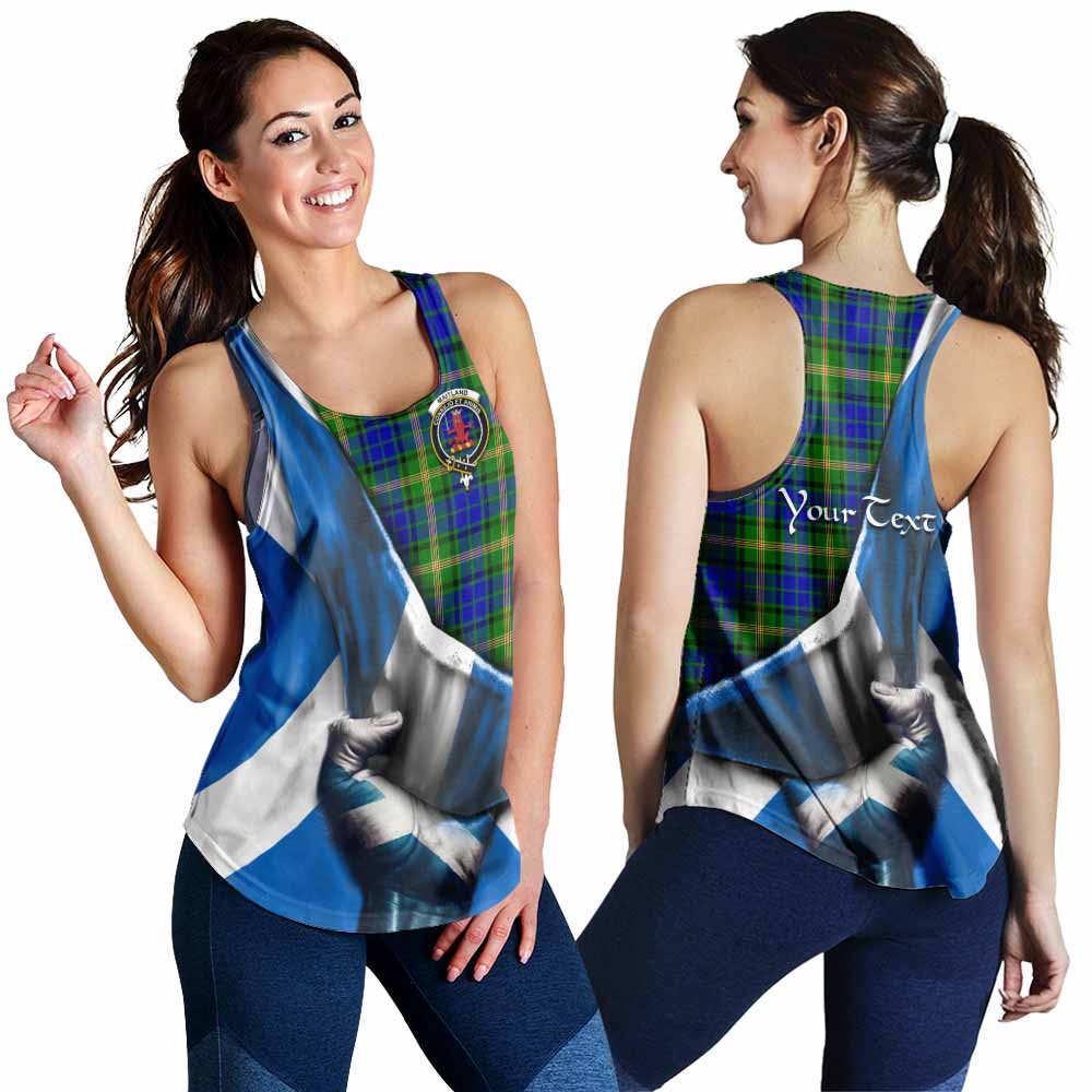 Tartan Vibes Clothing Maitland Tartan Women's Racerback Tanks with Family Crest Scotland Patriotic Style