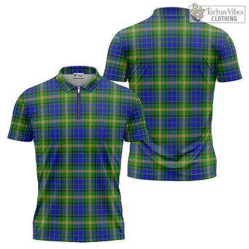 Maitland Tartan Zipper Polo Shirt